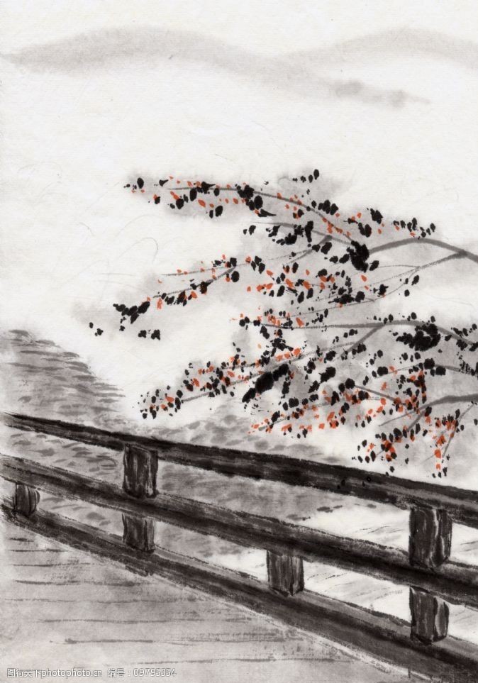风景水墨画图片