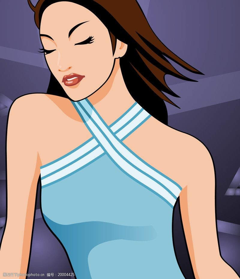 关键词:时尚女性 卡通人物